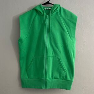 DSG sleeveless zip up sweatshirt size small